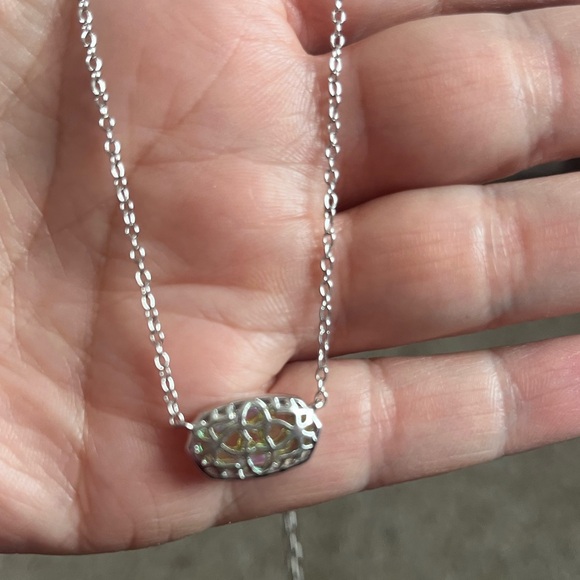 Kendra Scott Silver Necklace with Multicolor Pendant - Picture 6 of 9